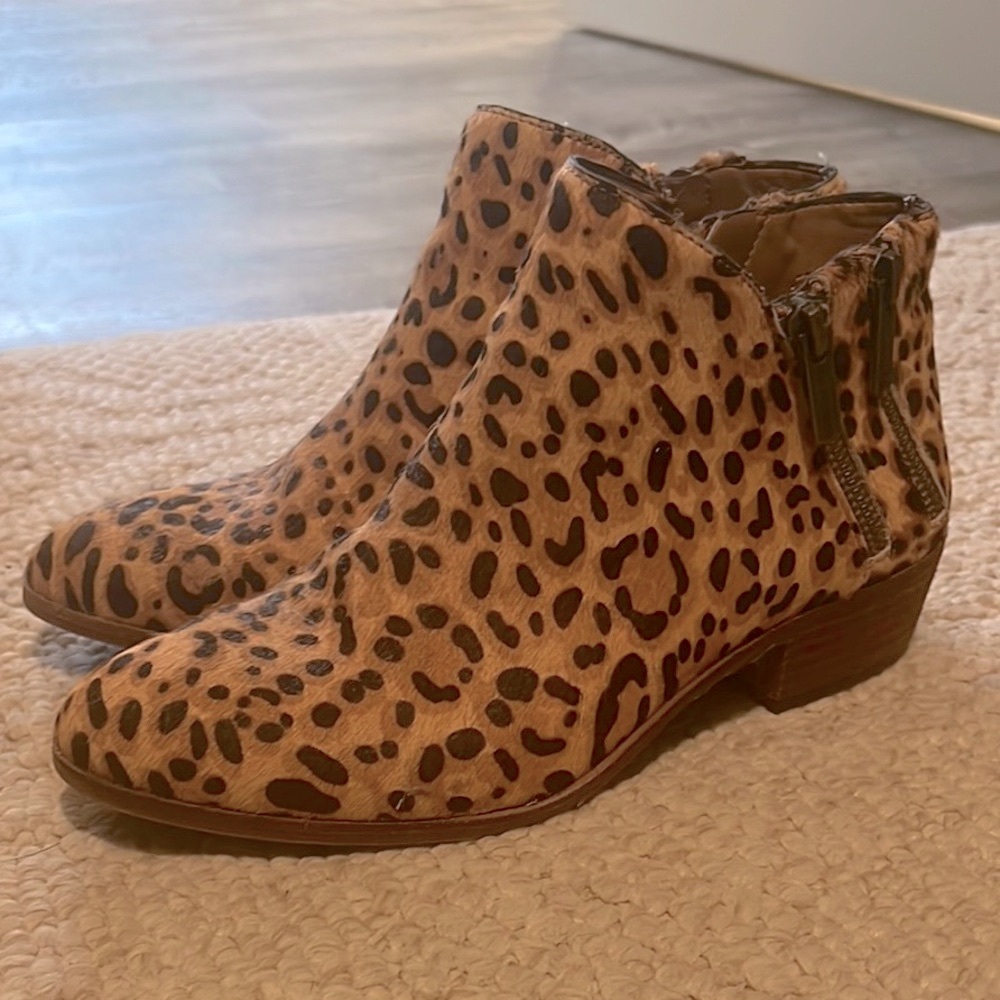 Leopard Print Ankle Boots